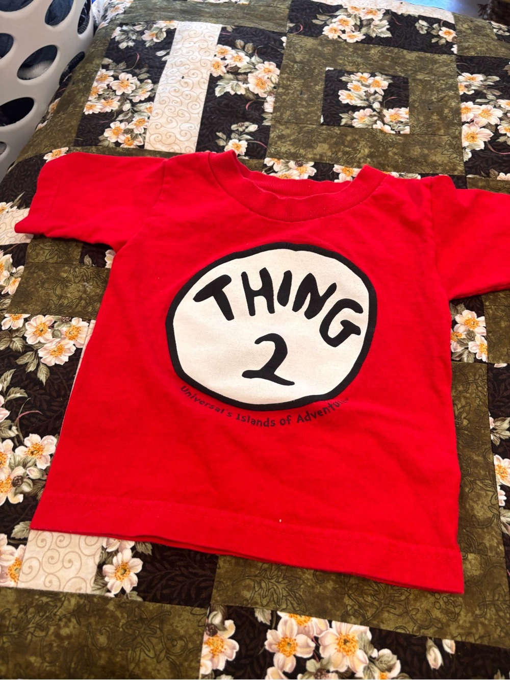 Universal Red 'Thing 2' Kids Graphic Tee